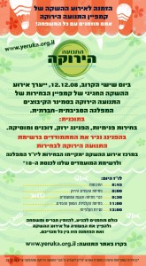 הזמנה לאירוע הפריימריז, יום ששי, 12 בדצמבר 2008, תל אביב