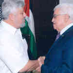 Gershon Baskin and Mohammad Abbas (Abu Mazen)