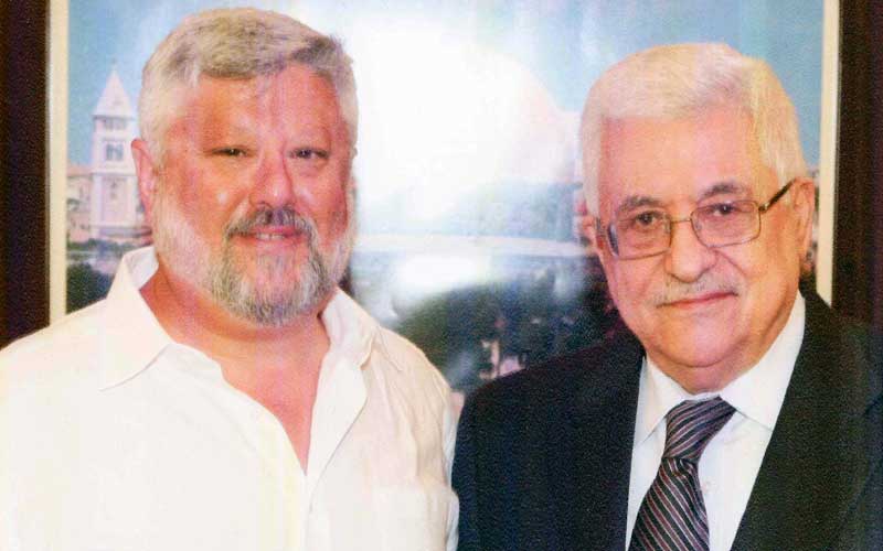 Gershon Baskin and Mahmoud Abbas