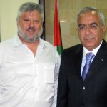 Gershon Baskin with Salam Fayyad, Palestinian politician and former Prime Minister of the Palestinian National Authority.