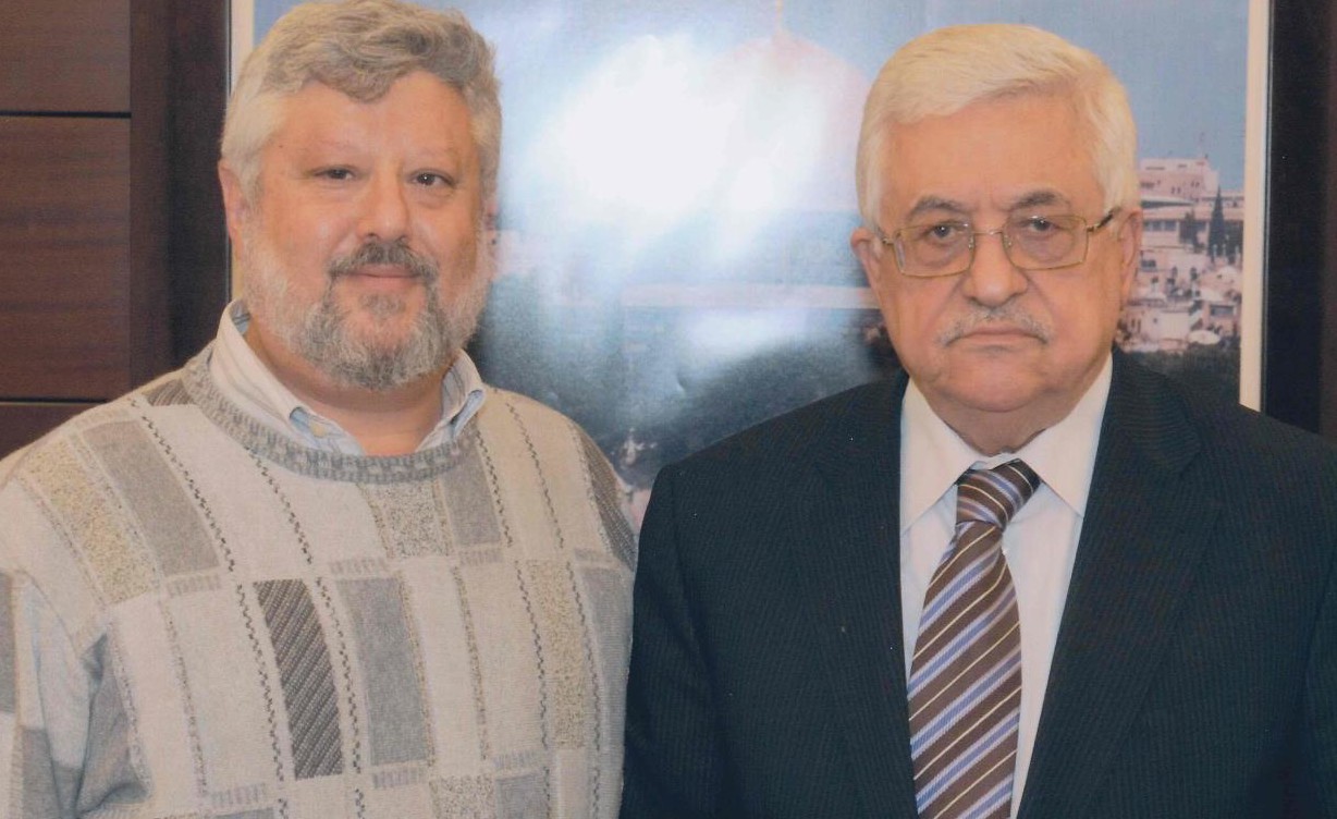 Gershon Baskin and Mahmoud Abbas