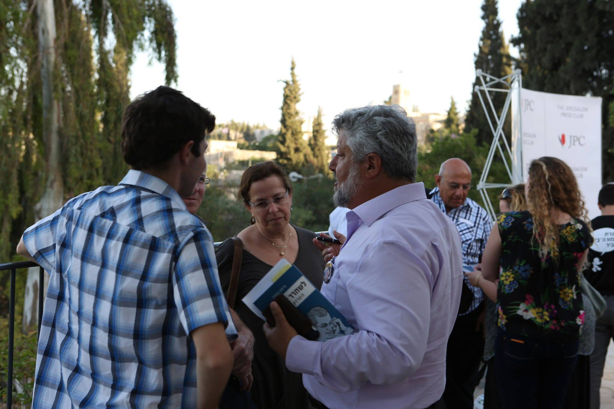 Gershon Baskin and Gilad Schalit