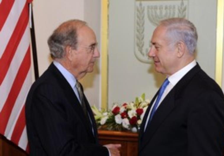US envoy George Mitchell meeting Prime Minister Binyamin Netanyahu.