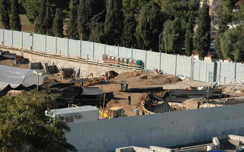 Construction at the Jerusalem Museum of Tolerance