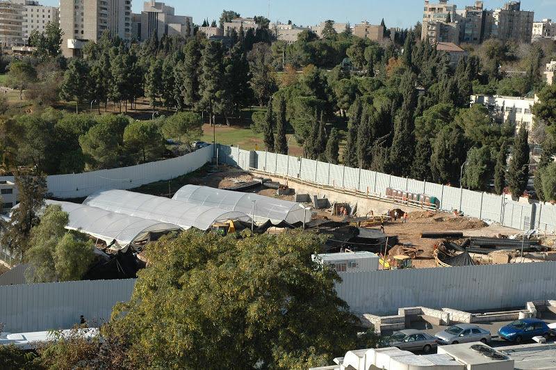 The Center for Human Dignity is the Simon Wiesenthal Center-planned Museum of Tolerance over Mamilla Cemetery at the center of West Jerusalem