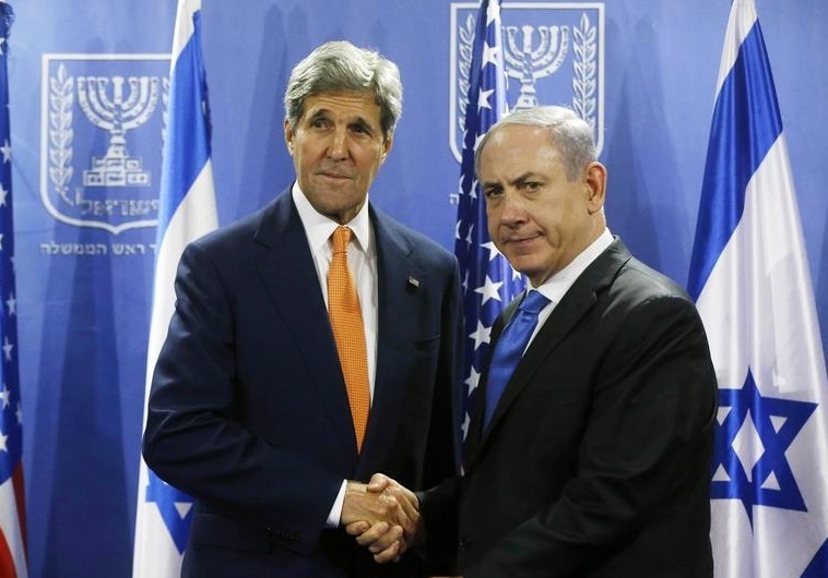 Kerry, Netanyahu in Tel Aviv July 23. (photo credit:REUTERS)