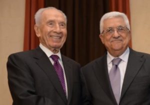 Shimon Peres and Mahmoud Abbas