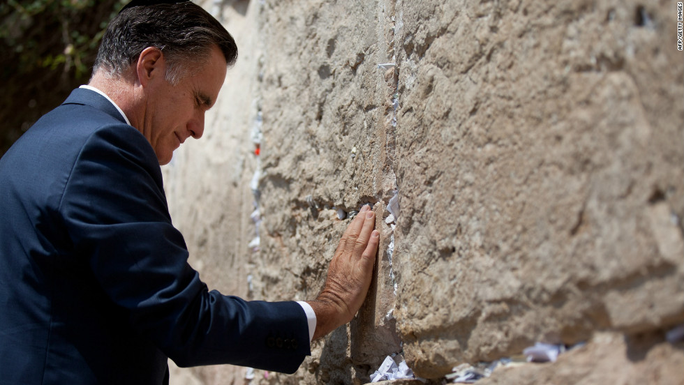 Willard Mitt Romney at the Western Wall